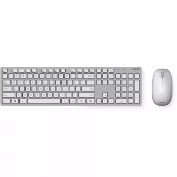 ASUS W5000 conjunto de teclado e rato sem fios, branco