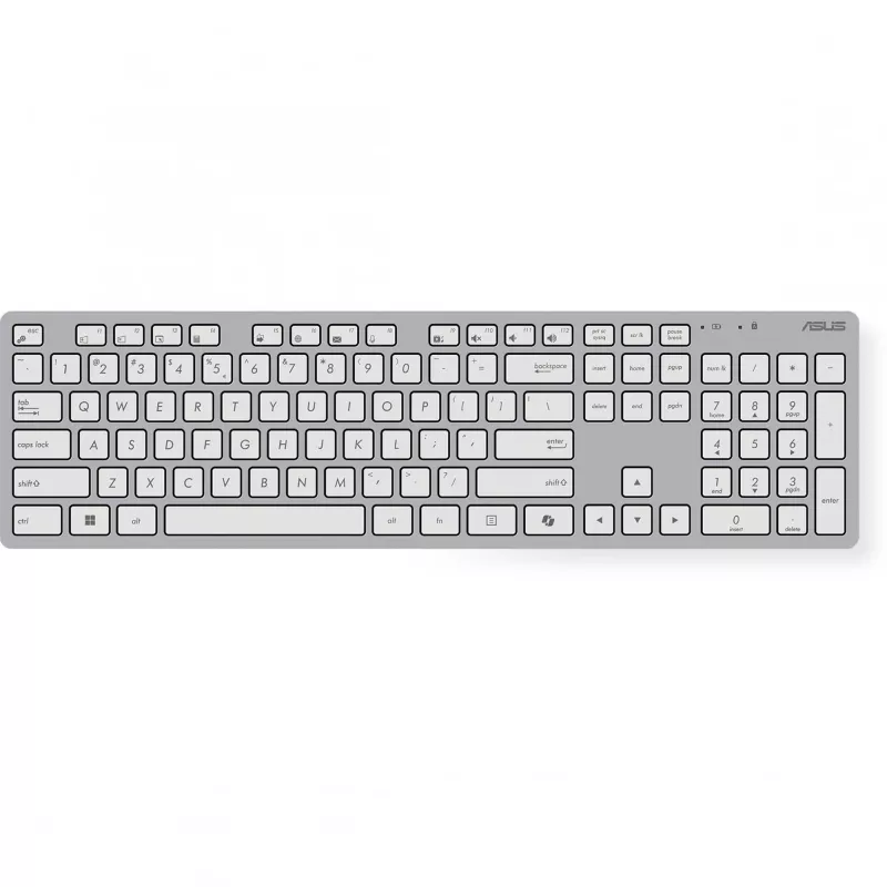 ASUS W5000 conjunto de teclado e rato sem fios, branco