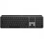 Logitech Master Series MX Keys S para Mac - Teclado - Formato completo - retroiluminado - sem fios - Bluetooth LE - AZERTY - Francês - Cinzento espacial (920-011625)
