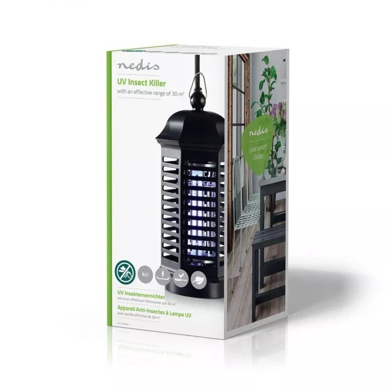 Nedis INKI110CBK4 Armadilha para insetos armadilha para mosquitos preta