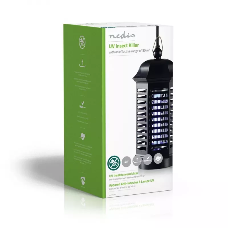 Nedis INKI110CBK4 Armadilha para insetos armadilha para mosquitos preta