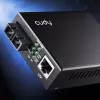 Cudy MC100SA-20 Conversor de suporte de rede 100 Mbit/s 1310 nm monomodo preto