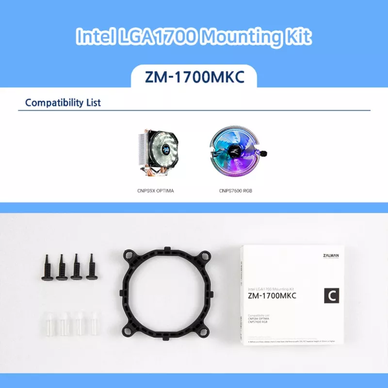 Zalman ZM-1700MKC - Kit de atualização para dissipador de processador - (para: LGA1200, LGA1700)