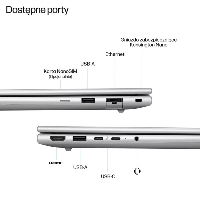 HP EliteBook 6 G1a Next Gen AI PC Copilot+ PC AMD Ryzen AI 5 340 Portátil 35,6 cm (14 inch) WUXGA 16 GB DDR5-SDRAM 512 GB SSD Wi-Fi 6E (802.11ax) Windows 11 Pro prateado