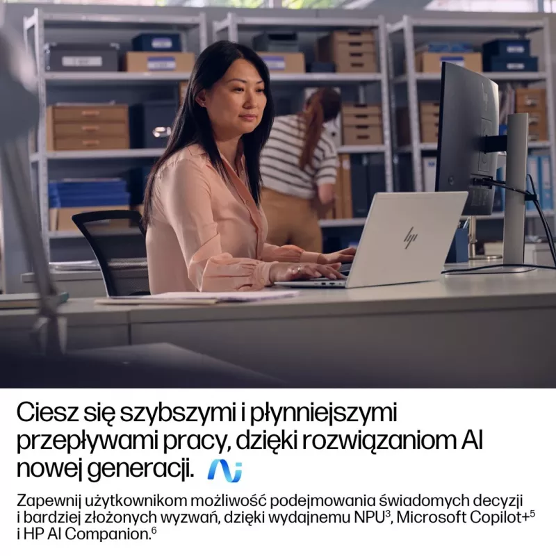 HP EliteBook 6 G1a Next Gen AI PC Copilot+ PC AMD Ryzen AI 5 340 Portátil 35,6 cm (14 inch) WUXGA 16 GB DDR5-SDRAM 512 GB SSD Wi-Fi 6E (802.11ax) Windows 11 Pro prateado