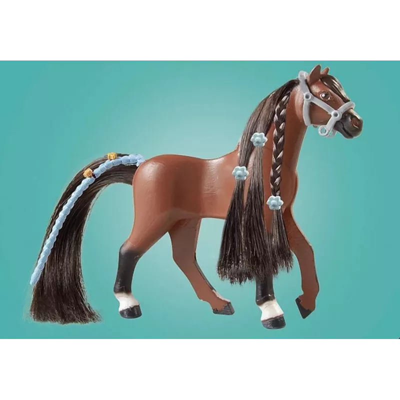 Conjunto de figuras Cavalos 71355 Zoe e Blaze com obstáculos