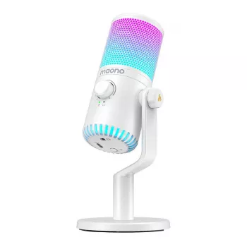 Microfone Gaming Maono DM30RGB (branco)