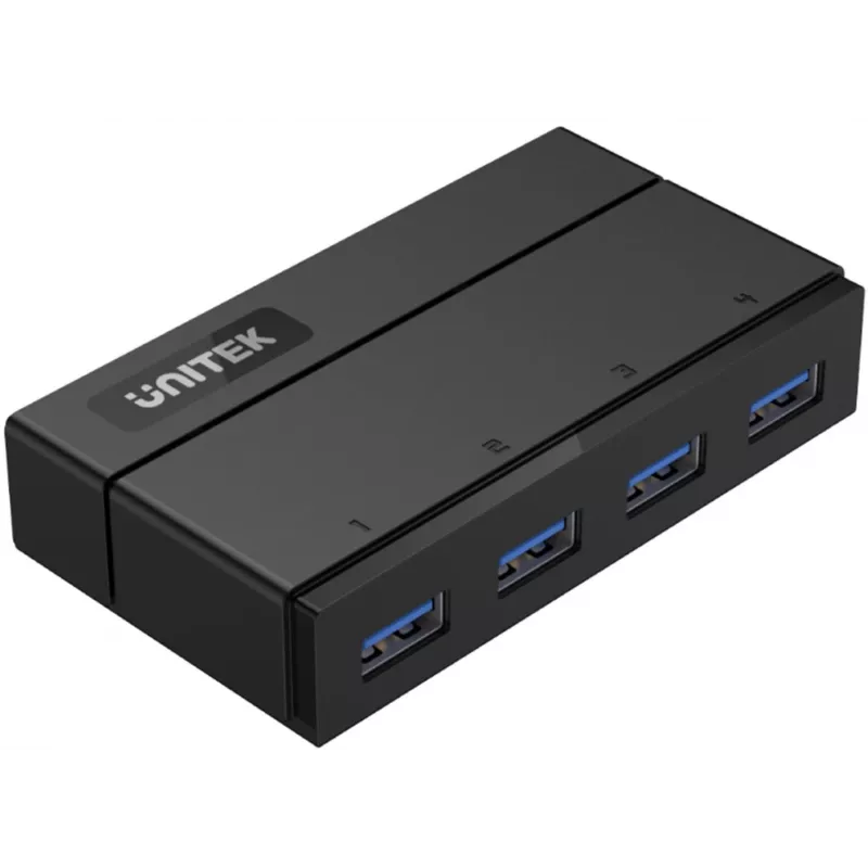 UNITEK Y-HB03001 hub de interface USB 3.2 Gen 1 (3.1 Gen 1) Type-B 5000 Mbit/s preto