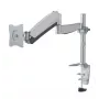 Newstar suporte de secretária para ecrã plano (CLAMP/GROMMET) 10-30 prateado
