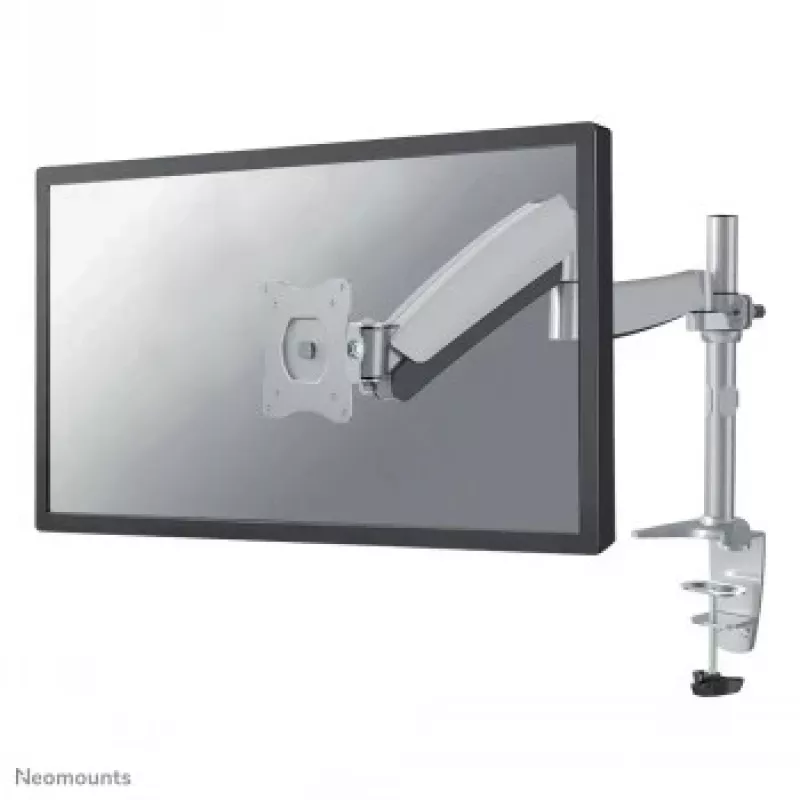 Newstar suporte de secretária para ecrã plano (CLAMP/GROMMET) 10-30 prateado