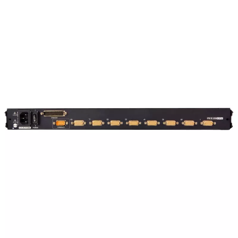 ATEN CL5708MW comutador KVM LCD de 43 cm de largura, USB-PS/2, VGA, 8 portas, layout UK