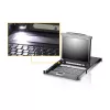 ATEN CL5708MW comutador KVM LCD de 43 cm de largura, USB-PS/2, VGA, 8 portas, layout UK