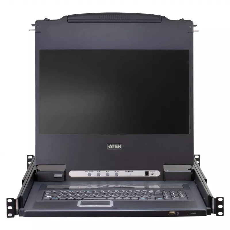ATEN CL5708MW comutador KVM LCD de 43 cm de largura, USB-PS/2, VGA, 8 portas, layout UK