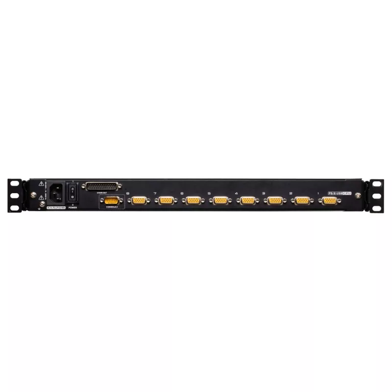 ATEN CL5708MW comutador KVM LCD de 43 cm de largura, USB-PS/2, VGA, 8 portas, layout UK
