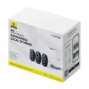 N1 Baseus Câmara exterior 2K conjunto de 3 unidades (branco)