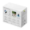 N1 Baseus Câmara exterior 2K conjunto de 3 unidades (branco)