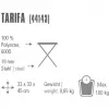 Cadeira de campismo Tarifa 44143 (cinzento-escuro/azul, banco de três pernas)