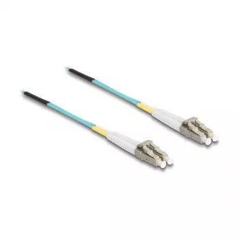 Cabo de fibra ótica Delock LC-Duplex para LC-Duplex Multimodo OM3 25 m