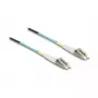 Cabo de fibra ótica Delock LC-Duplex para LC-Duplex Multimodo OM3 25 m