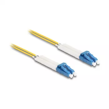 Cabo de fibra ótica Delock LC Duplex para LC Duplex Monomodo OS2 dobrável 1 m