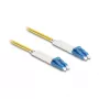 Cabo de fibra ótica Delock LC Duplex para LC Duplex Monomodo OS2 dobrável 1 m