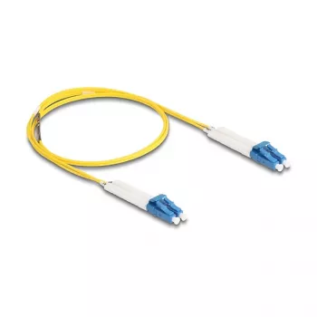 Cabo de fibra ótica Delock LC Duplex para LC Duplex Monomodo OS2 dobrável 1 m