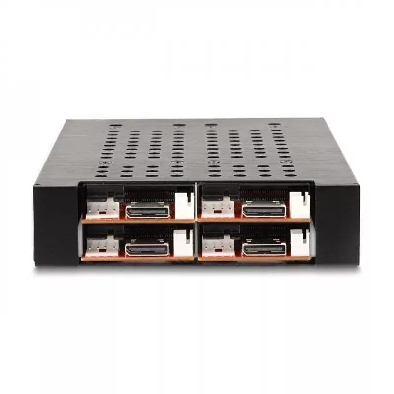 Delock 3.5 Baía removível para 4x SSD M.2 NVMe com conector OcuLink SFF-8612 (47111)