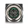 Adaptador Delock M12 X-coded 8 Pin conector fêmea para conector fêmea RJ45 reto