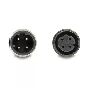 Cabo Delock M12 codificado D 4 pinos ficha para conector fêmea PVC 1 m