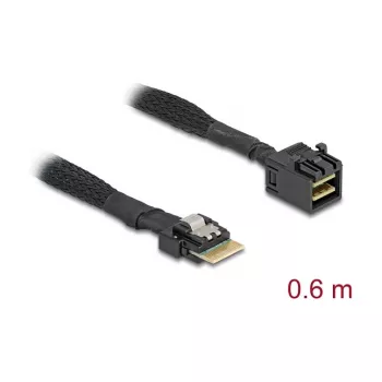 Cabo Delock Mini SAS HD SFF-8643 para SAS fino SFF-8654 4i 60 cm