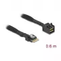Cabo Delock Mini SAS HD SFF-8643 para SAS fino SFF-8654 4i 60 cm