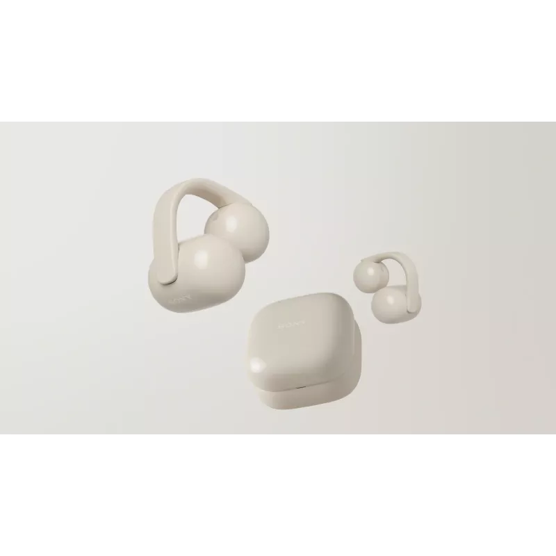 Sony | Earbuds | LinkBuds WF-LC900 Clip | Bluetooth | Open-Ear | sem fios | Greige