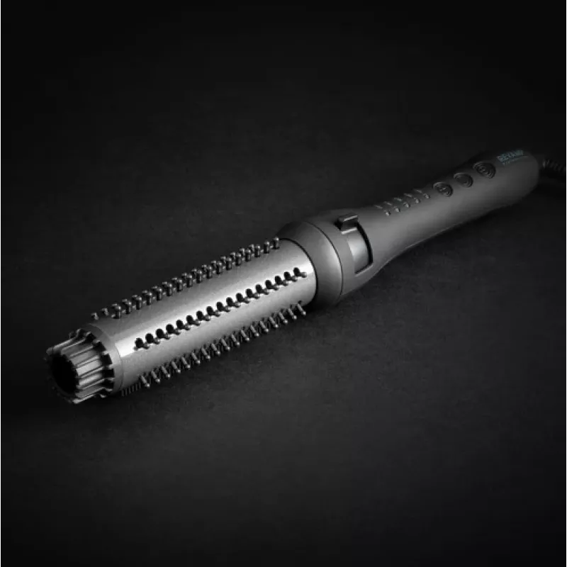 Revamp BR-1350X escova térmica de cerâmica Progloss Volume & Wave, preta