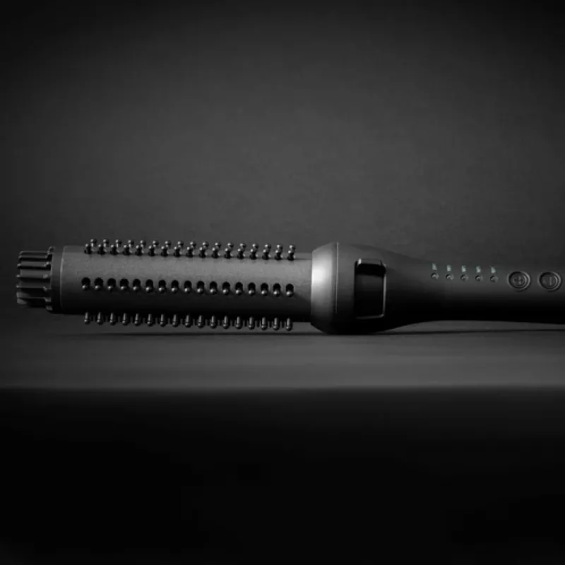 Revamp BR-1350X escova térmica de cerâmica Progloss Volume & Wave, preta