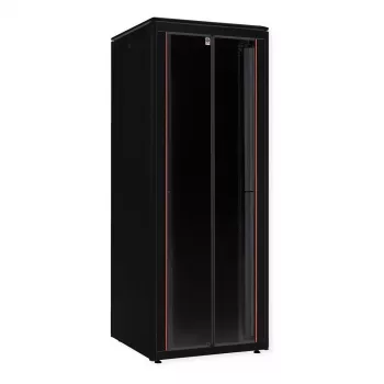 ROLINE Armário de rede 19 polegadas Pro 47 U, 800x800 LxP Porta de vidro preto