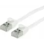 ROLINE Green - Cabo patch - RJ-45 (M) para RJ-45 (M) - 30 cm - U/FTP - CAT 6a - sem halogéneos, moldado, Snagless, entrançado - Branco (21.44.1699)