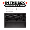 HP OMEN Spacer Teclado sem fios TKL, tamanho completo (100 %), sem fios, RF Wireless, mecânico, Preto