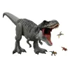 Jurassic World Rebirth Super Colossal Figura de ação Tyrannosaurus Rex, Brinquedo de dinossauro T-Rex do filme