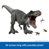 Jurassic World Rebirth Super Colossal Figura de ação Tyrannosaurus Rex, Brinquedo de dinossauro T-Rex do filme