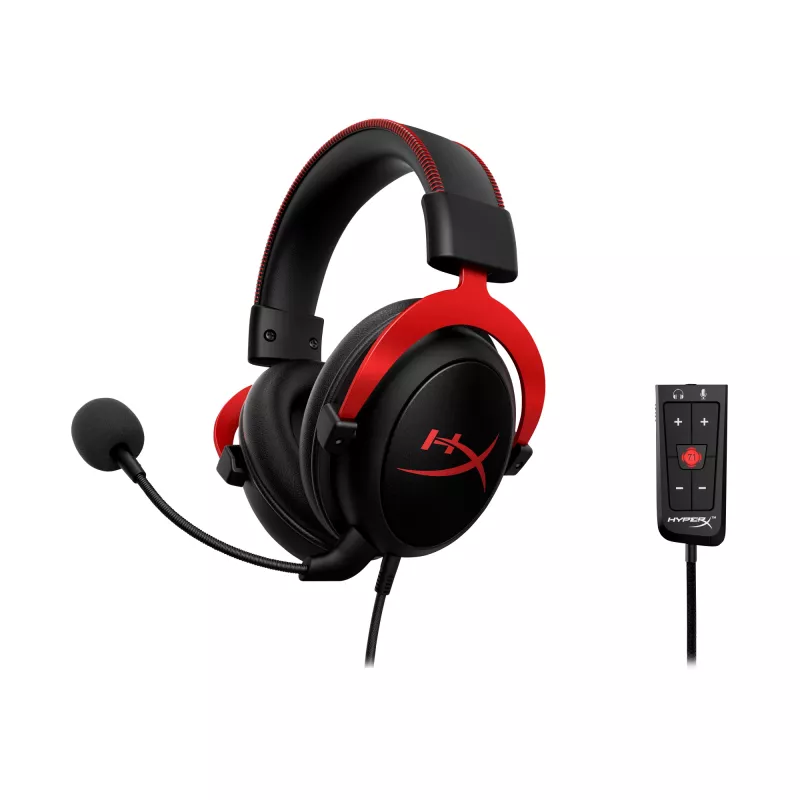 HyperX Cloud II - Headset Gaming (Preto-Vermelho)