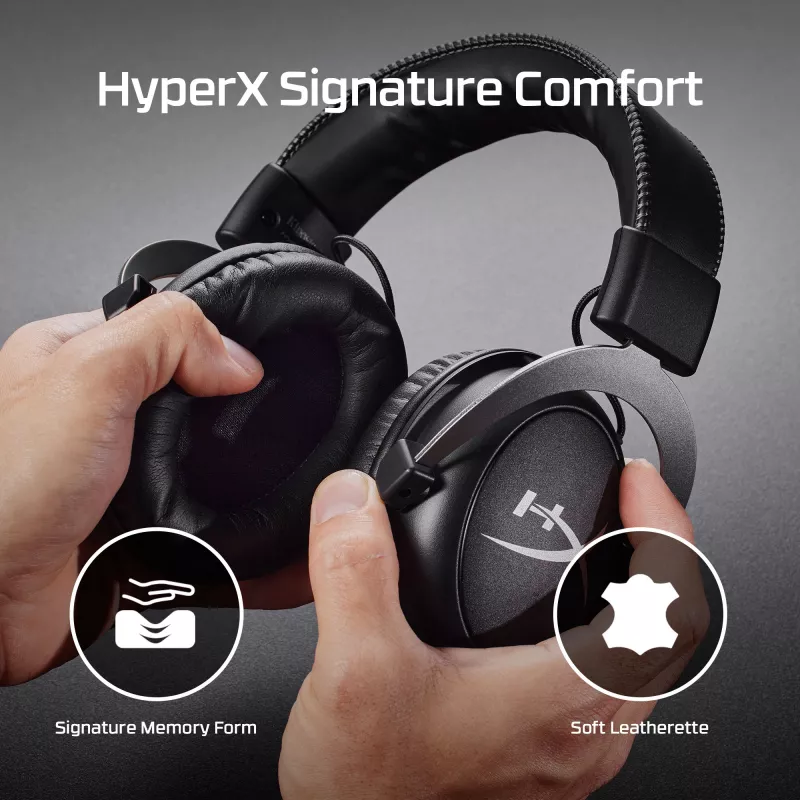 HyperX Cloud II - Headset Gaming (Preto-Vermelho)