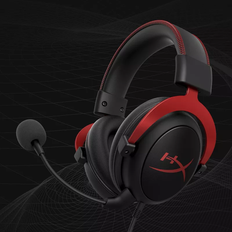 HyperX Cloud II - Headset Gaming (Preto-Vermelho)