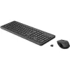HP 330 Conjunto de rato e teclado sem fios, tamanho completo (100%), sem fios, RF sem fios, preto, rato incluído