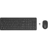 HP 330 Conjunto de rato e teclado sem fios, tamanho completo (100%), sem fios, RF sem fios, preto, rato incluído