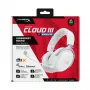 HyperX Cloud III S - Headset gaming sem fios (branco), sem fios, 20 - 20000 Hz, gaming, 340 g, headset, branco