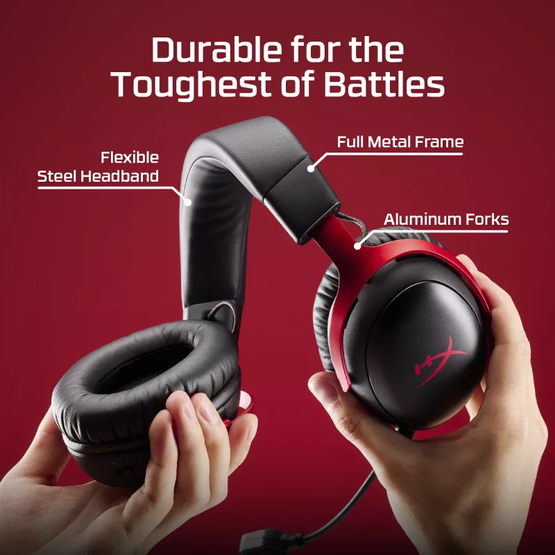 HyperX Cloud III S - Headset gaming sem fios (branco), sem fios, 20 - 20000 Hz, gaming, 340 g, headset, branco