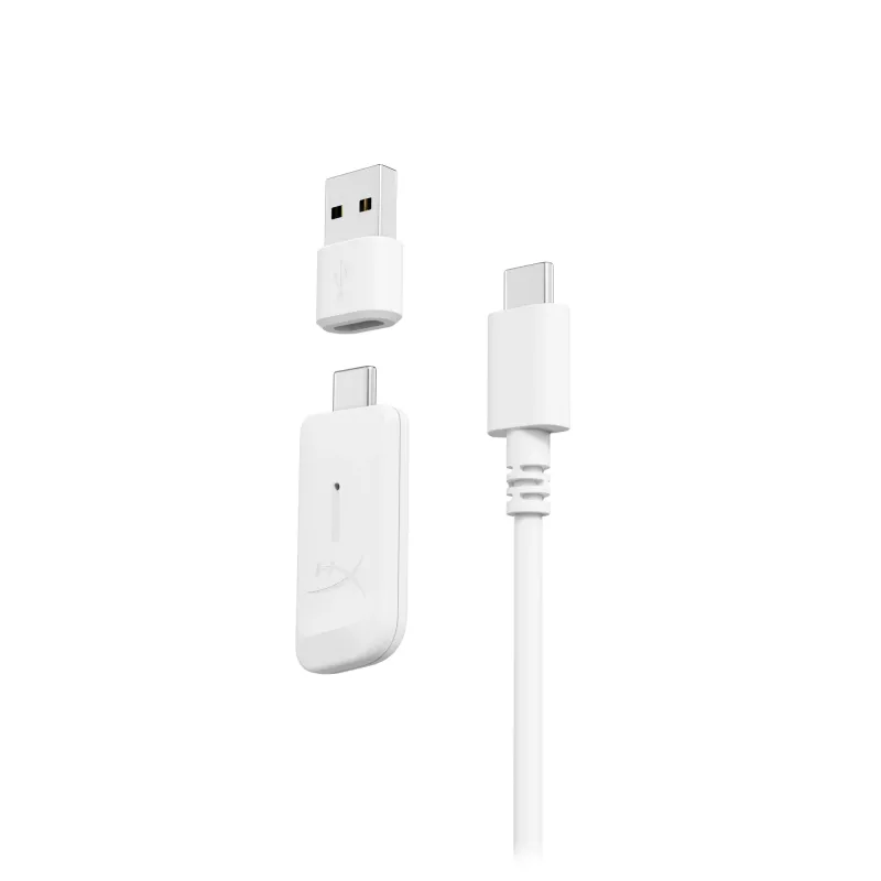 HyperX Cloud III S - Headset gaming sem fios (branco), sem fios, 20 - 20000 Hz, gaming, 340 g, headset, branco