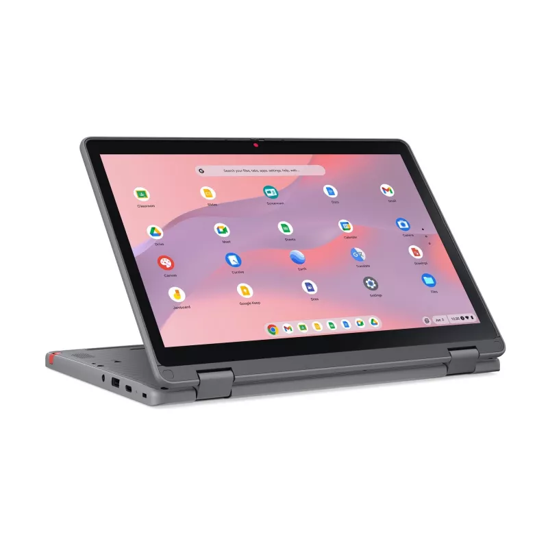 Lenovo Chrome 500e 2in1 G5 M89 MediaTek Kompanio 540 Chromebook 31 cm (12,2″) ecrã tátil WUXGA 8 GB LPDDR5x-SDRAM 64 GB UFS Wi-Fi 6E (802.11ax) ChromeOS inglês cinzento