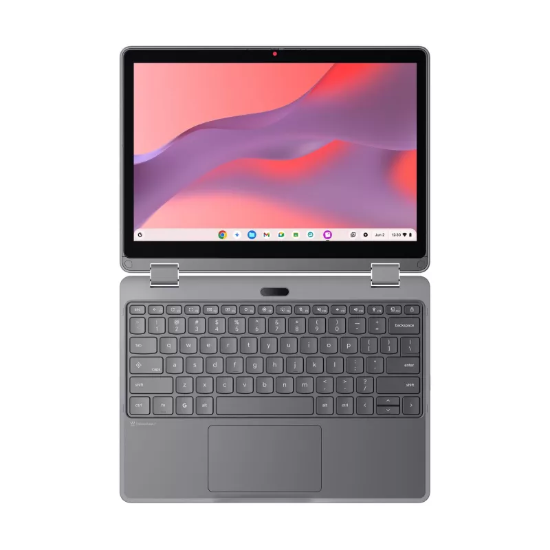 Lenovo Chrome 500e 2in1 G5 M89 MediaTek Kompanio 540 Chromebook 31 cm (12,2″) ecrã tátil WUXGA 8 GB LPDDR5x-SDRAM 64 GB UFS Wi-Fi 6E (802.11ax) ChromeOS inglês cinzento