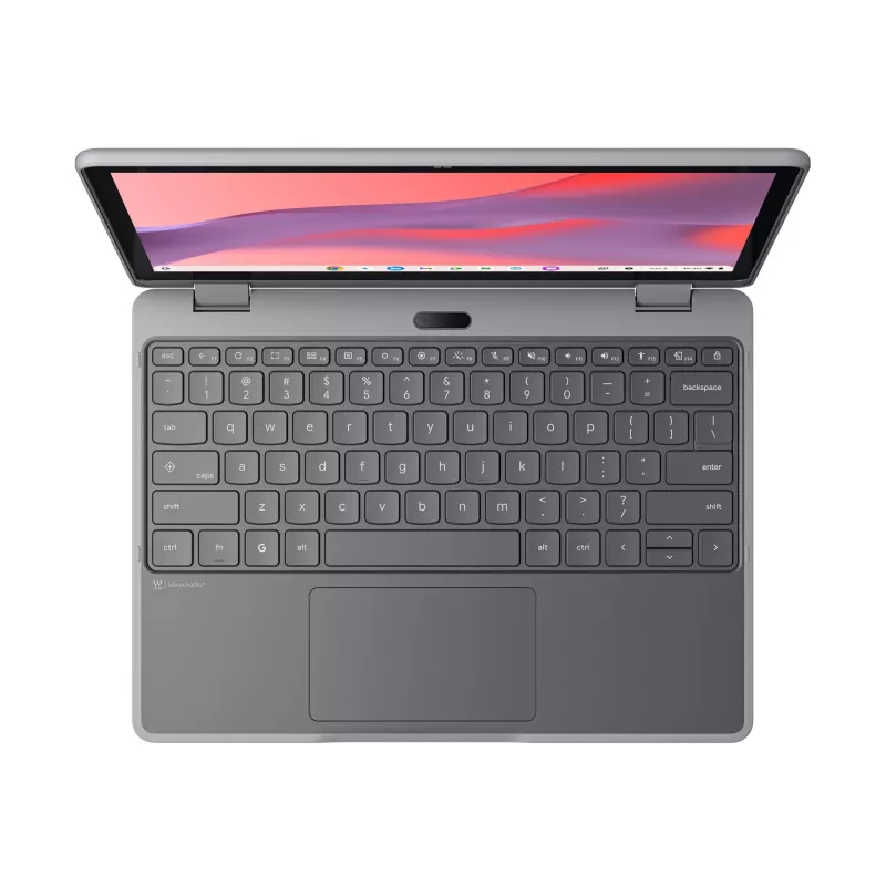 Lenovo Chrome 500e 2in1 G5 M89 MediaTek Kompanio 540 Chromebook 31 cm (12,2″) ecrã tátil WUXGA 8 GB LPDDR5x-SDRAM 64 GB UFS Wi-Fi 6E (802.11ax) ChromeOS inglês cinzento